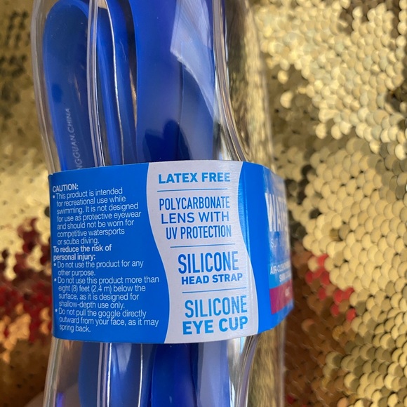 Water Sun & Fun Uv Protection Adult Swim Goggles - Picture 3 of 5